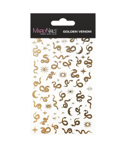Vizes körömmatrica - Golden Venom / 1